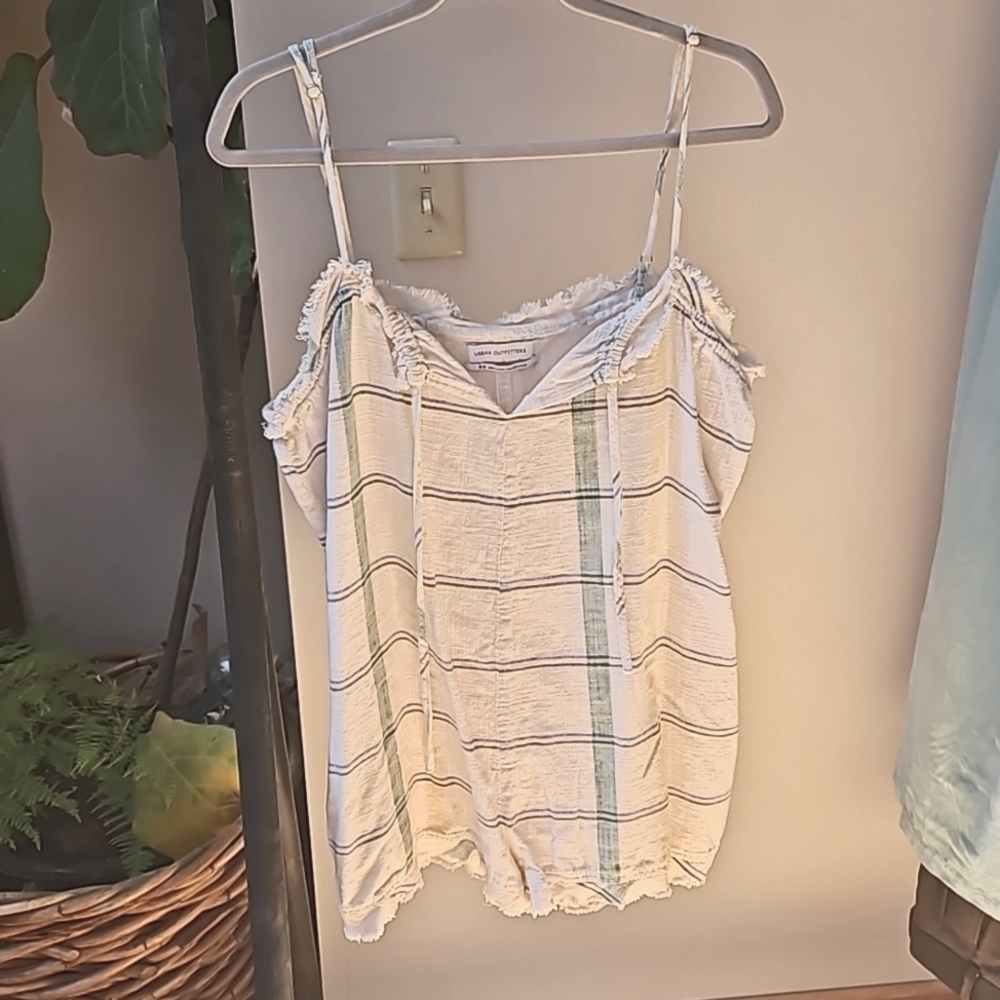 Plaid Babydoll Style Romper